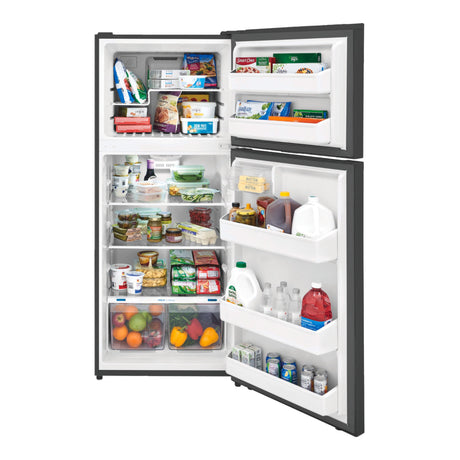 Réfrigérateur congélateur haut Inox 28po
