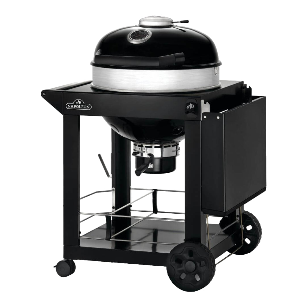 Barbecue au charbon de bois circulaire avec chariot - Charcoal PRO