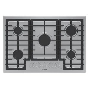 Plaque de cuisson au gaz 30 po. avec 5 brûleurs