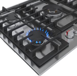 Plaque de cuisson au gaz 30 po. avec 5 brûleurs