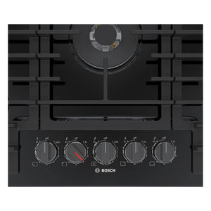 Plaque de cuisson au gaz 30 po Inox noir - Série 800 avec 5 brûleurs