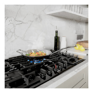 Plaque de cuisson au gaz 30 po Inox noir - Série 800 avec 5 brûleurs