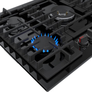 Plaque de cuisson au gaz 30 po. avec 5 brûleurs