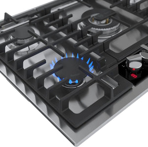 Plaque de cuisson au gaz 30 po. avec 5 brûleurs