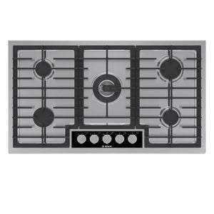 Plaque de cuisson au gaz 36 po 5 brûleurs Inox - Série Benchmark
