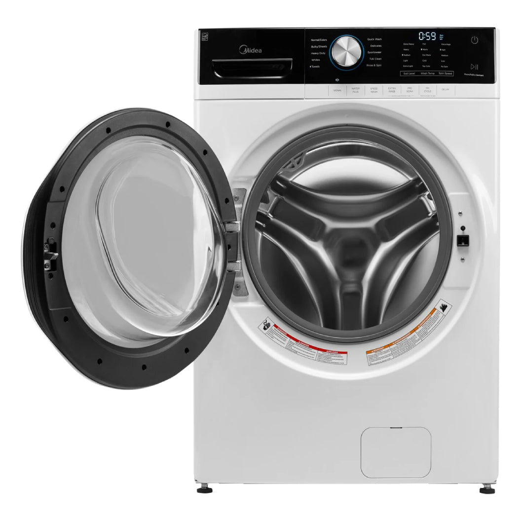 Laveuse à chargement frontale 5,2 pi³ blanche - superposable