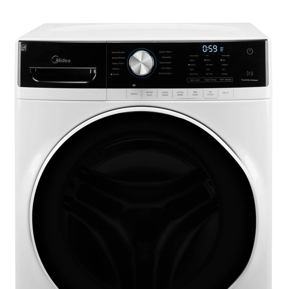 Laveuse à chargement frontale 5,2 pi³ blanche - superposable