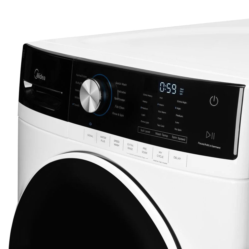 Laveuse à chargement frontale 5,2 pi³ blanche - superposable