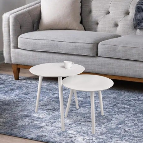 Ensemble de 2 tables gigognes en MDF - Vilma