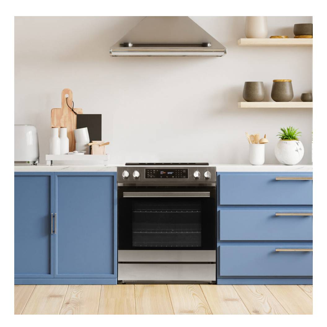 Cuisinière à induction encastrable 30 po inox 5,0 pi³