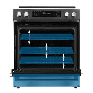 Cuisinière à induction encastrable 30 po inox 5,0 pi³