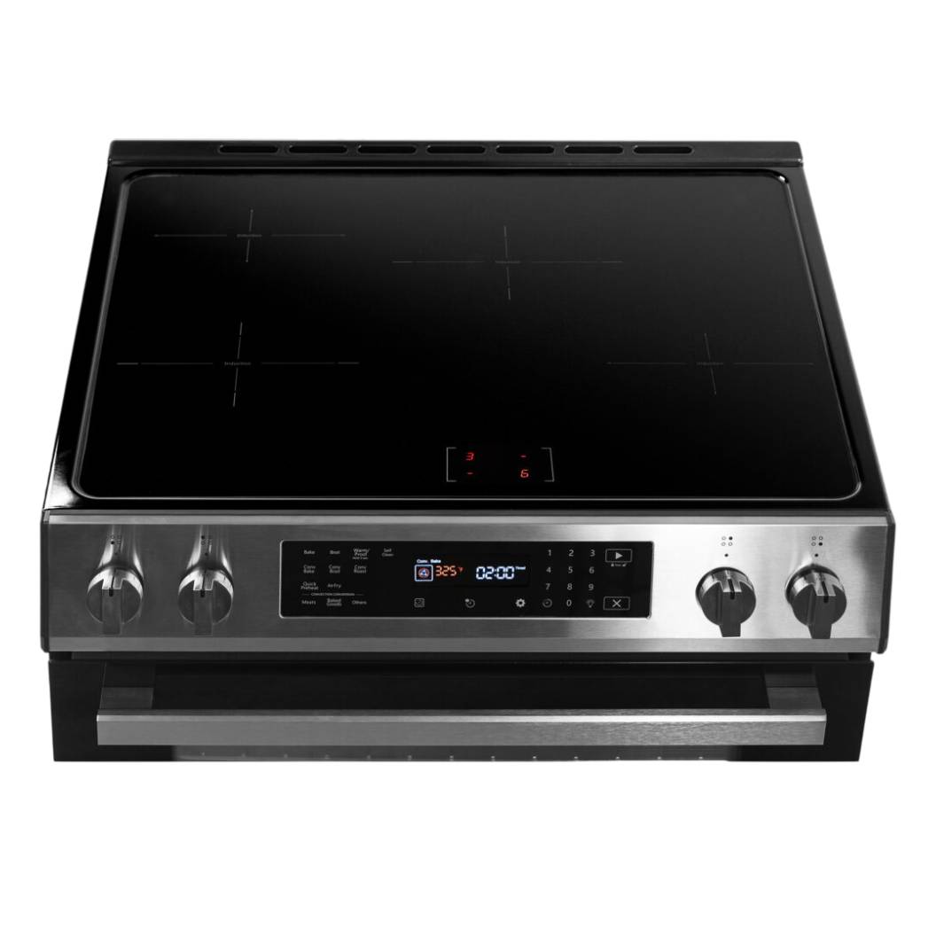 Cuisinière à induction encastrable 30 po inox 5,0 pi³