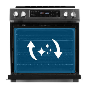 Cuisinière à induction encastrable 30 po inox 5,0 pi³