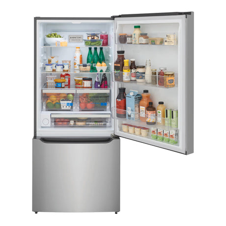 Réfrigérateur congélateur bas Inox 30po