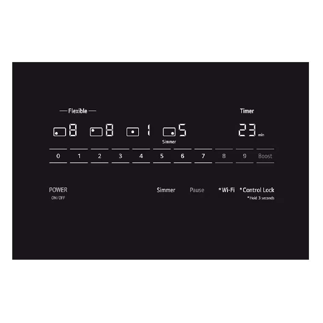 Plaque de cuisson à induction intelligente 30 po, Noir à 4 zones avec Wi-Fi