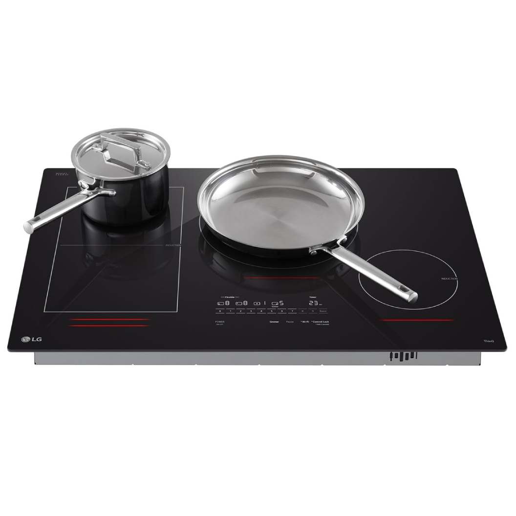 Plaque de cuisson à induction intelligente 30 po, Noir à 4 zones avec Wi-Fi
