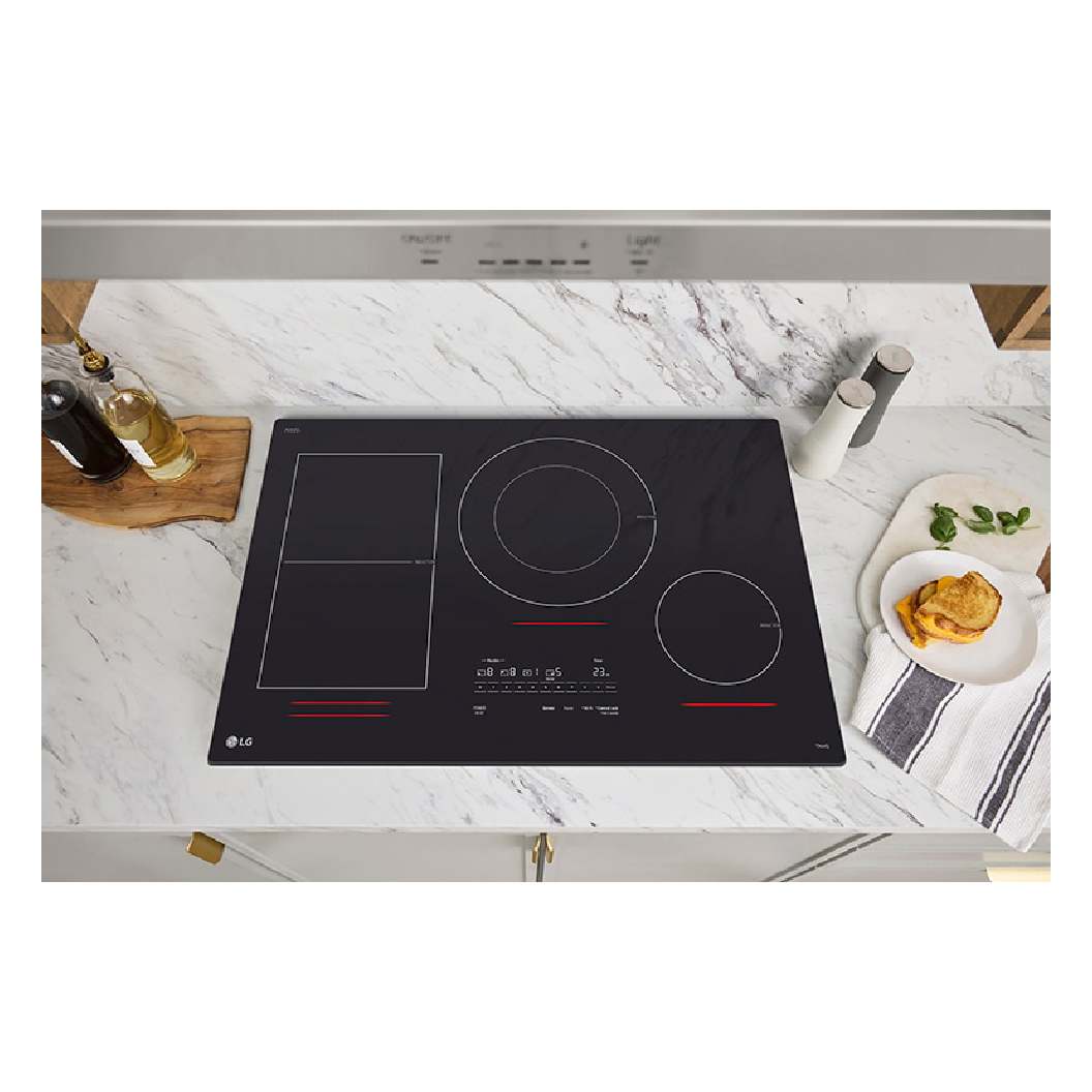 Plaque de cuisson à induction intelligente 30 po, Noir à 4 zones avec Wi-Fi