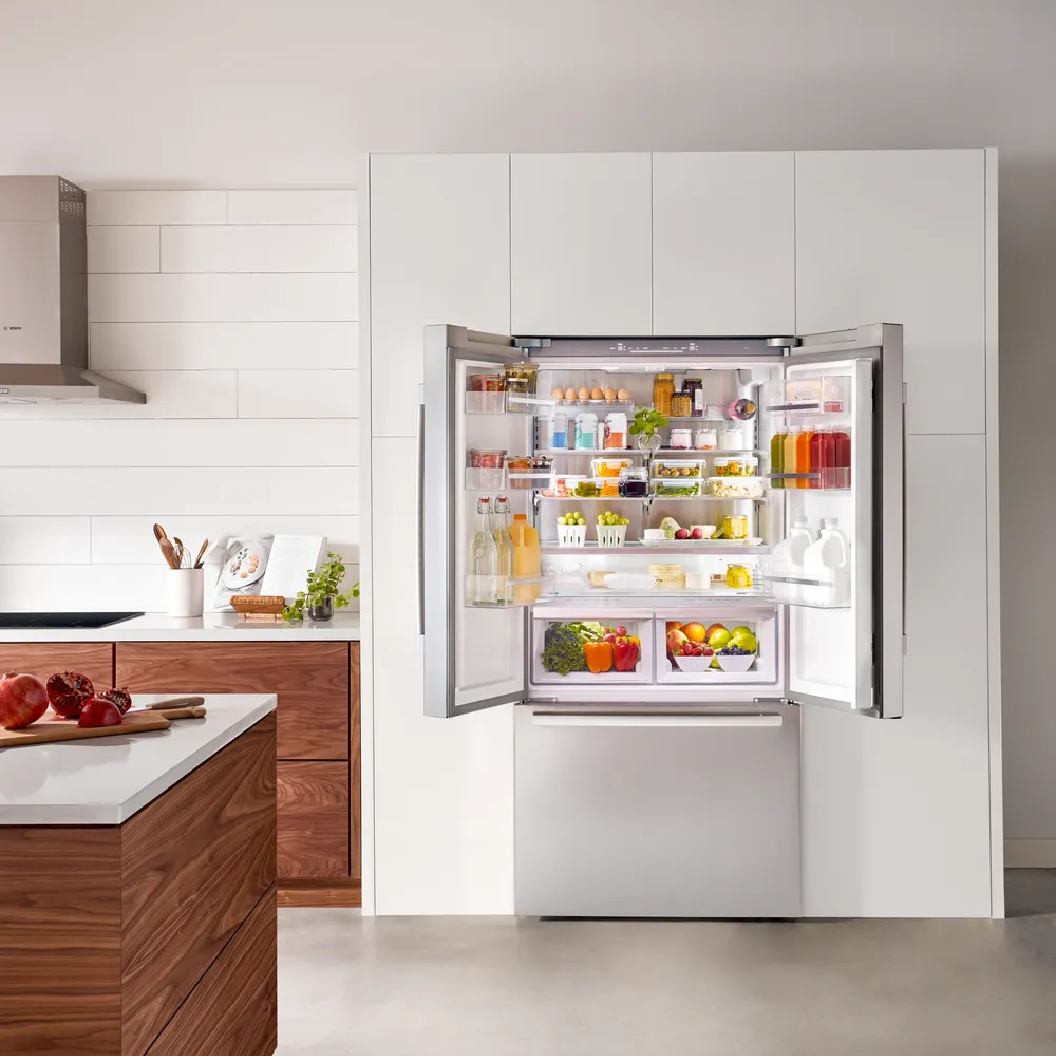 Réfrigérateur porte française 36 po, 21 pi³ Inox à 3 portes - Série 800 avec Wi-Fi