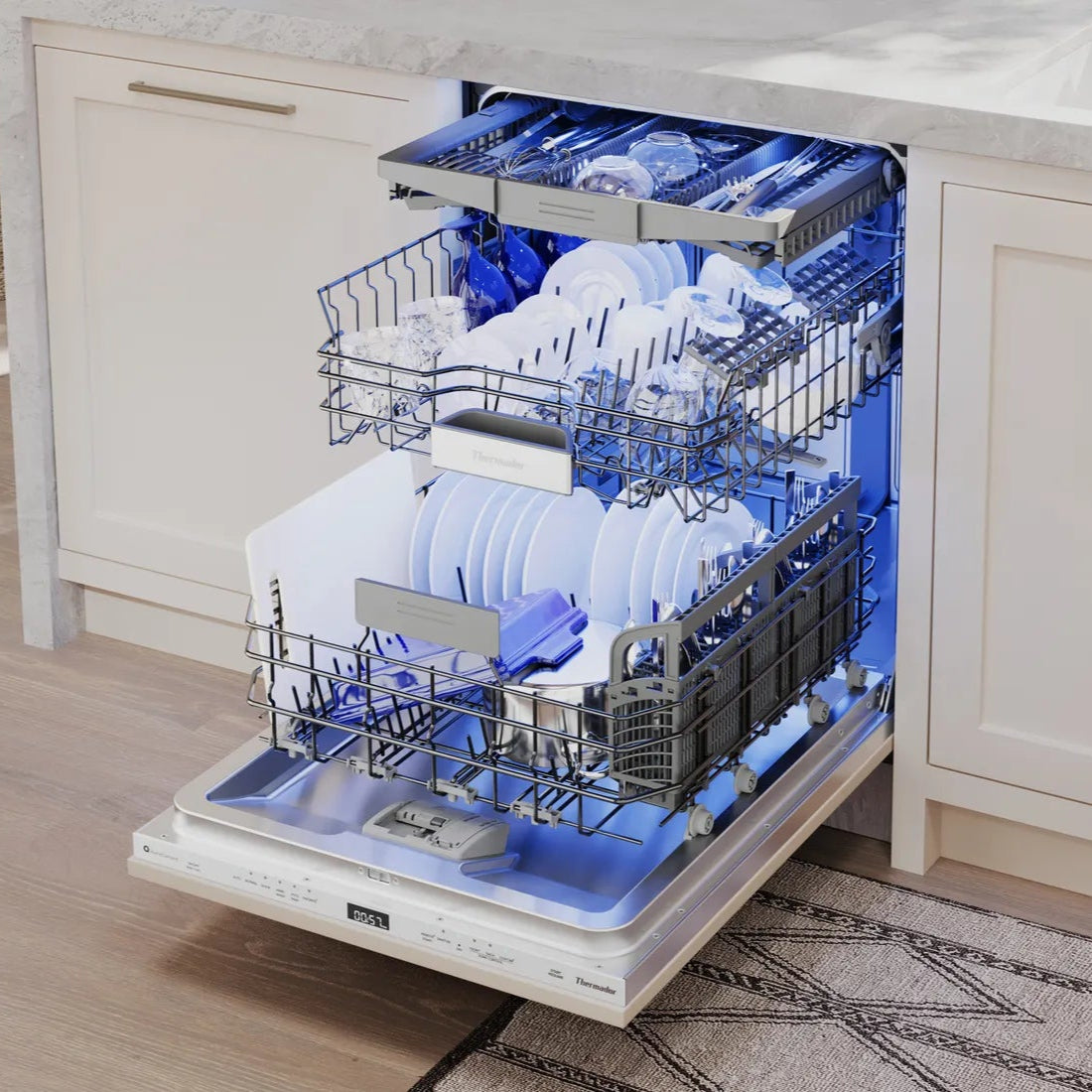 Lave-vaisselle intelligent encastrable 24 po. 44 dBA Panneau requis - Série Sapphire®