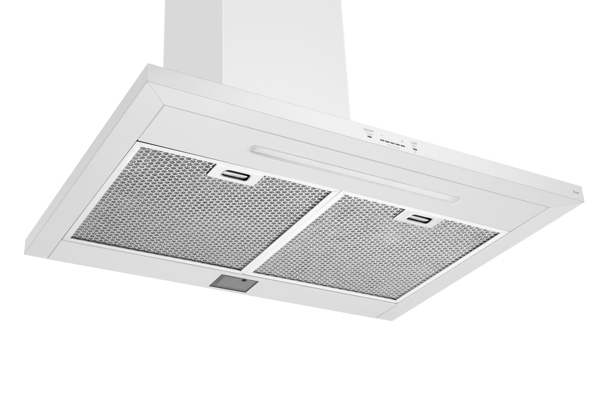 Hotte murale cheminée 30 po blanc - White essence
