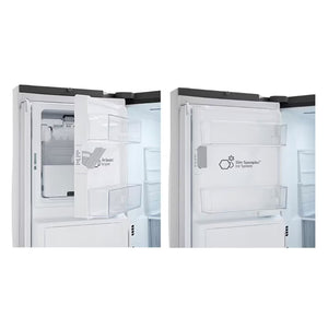 Réfrigérateur porte française 36 po 3 portes Inox