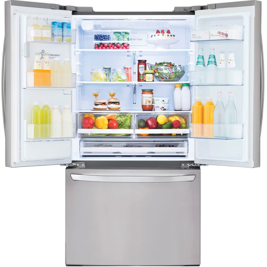 Réfrigérateur porte française 36 po 3 portes Inox