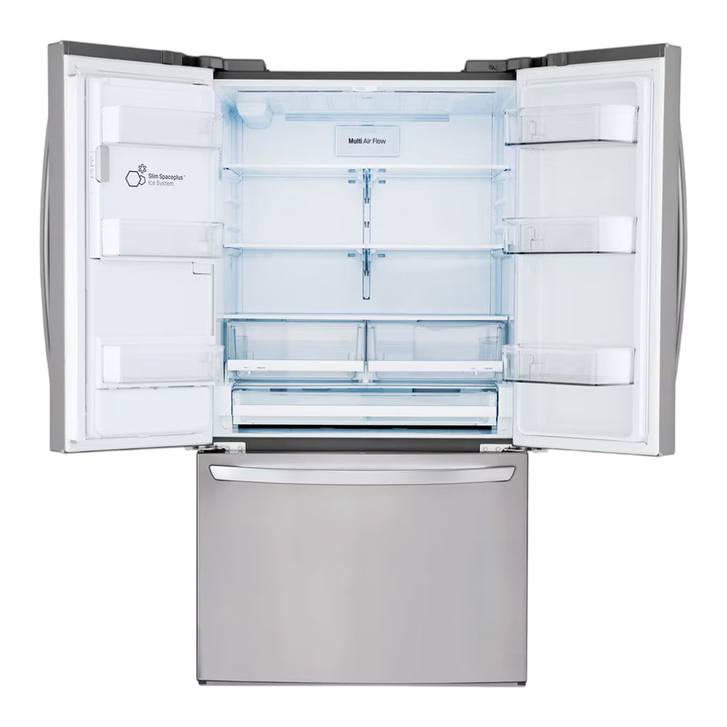 Réfrigérateur porte française 36 po 3 portes Inox