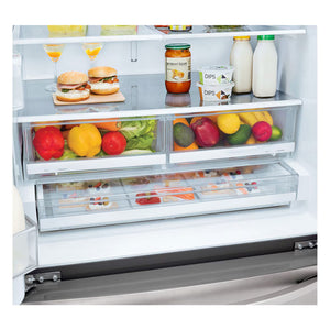 Réfrigérateur porte française 36 po 3 portes Inox