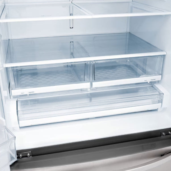 Réfrigérateur porte française 36 po 3 portes Inox