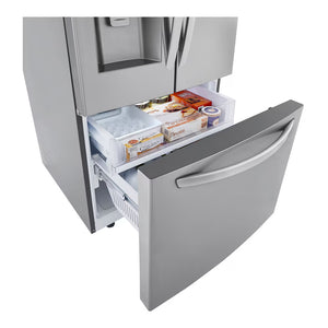 Réfrigérateur porte française 36 po 3 portes Inox