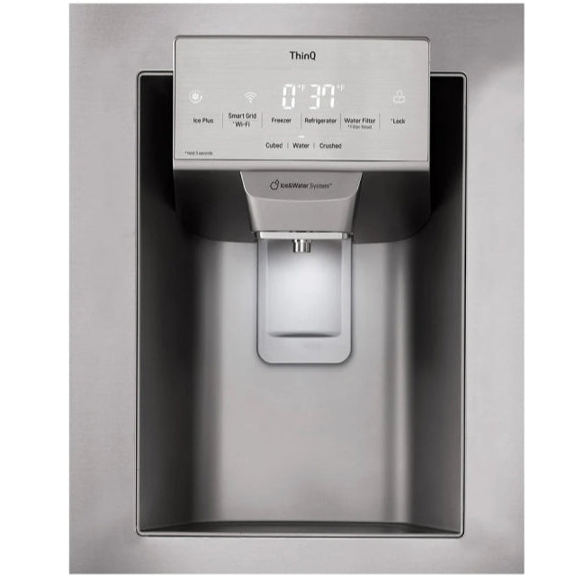 Réfrigérateur porte française 36 po 3 portes Inox