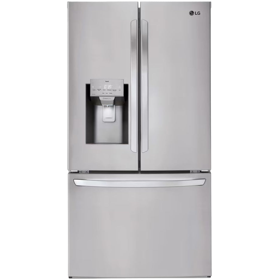 Réfrigérateur porte française 36 po 3 portes Inox