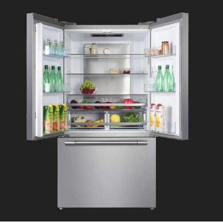 Réfrigérateur portes françaises 36 po 3 portes inox