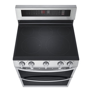 Cuisinière électrique four double 30 po Inox Convection Probake et friteuse à air