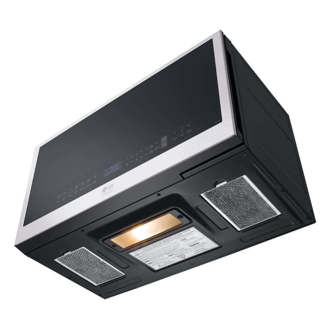 Micro-ondes à hotte 2pi³, 900W, blanc et noir