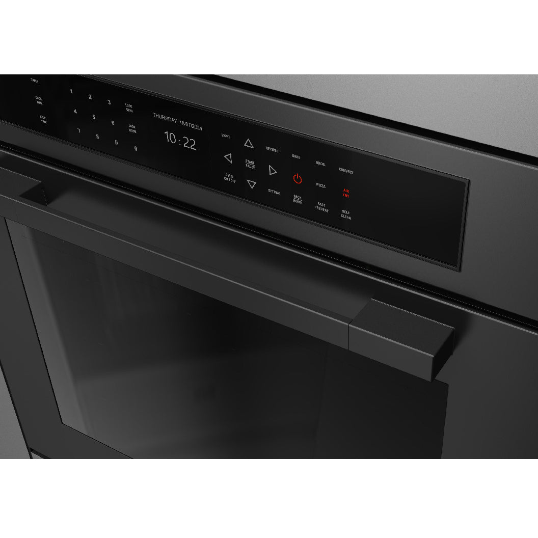 Four encastrable simple 30 po. 4,4 pi³ Inox noir mat - Série Matteo 700