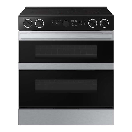 Cuisinière encastrable à induction 30 po, four double 3,4 pi³/2,7 pi³ Inox à 5 zones avec Air Fry et Wi-Fi