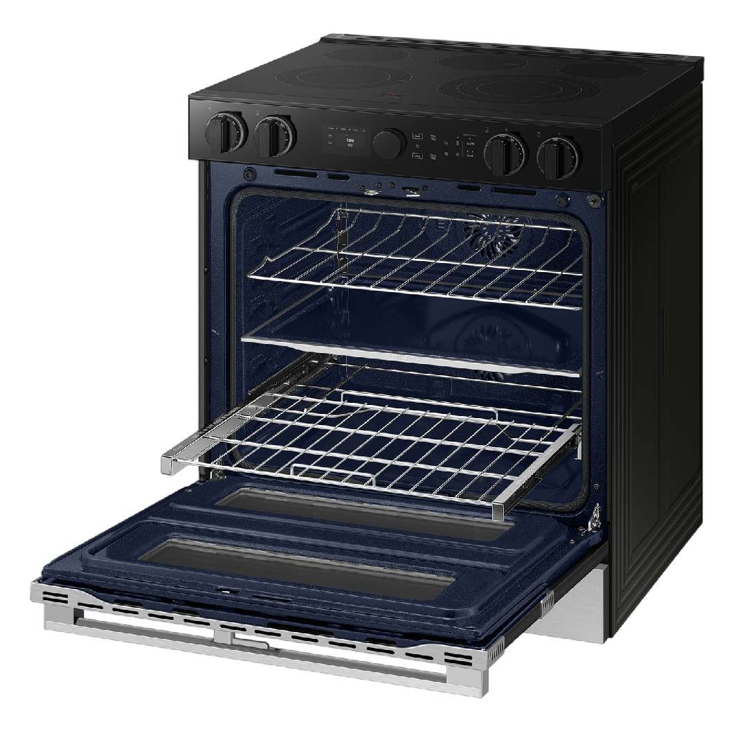 Cuisinière encastrable à induction 30 po, four double 3,4 pi³/2,7 pi³ Inox à 5 zones avec Air Fry et Wi-Fi