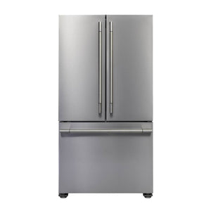 Réfrigérateur porte française 36 po 3 portes Inox