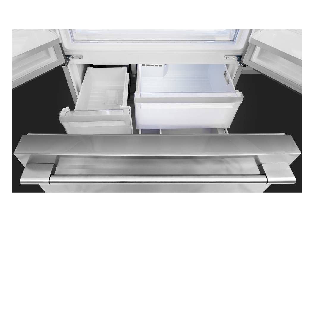 Réfrigérateur portes françaises 36 po 3 portes inox