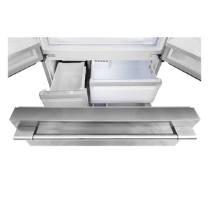 Réfrigérateur porte française 36 po 3 portes Inox