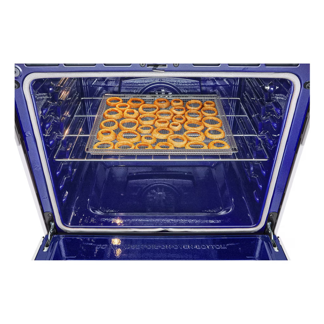 Cuisinière à induction encastrable 30 po Blanc 5 éléments, mode Turbo & Instaview