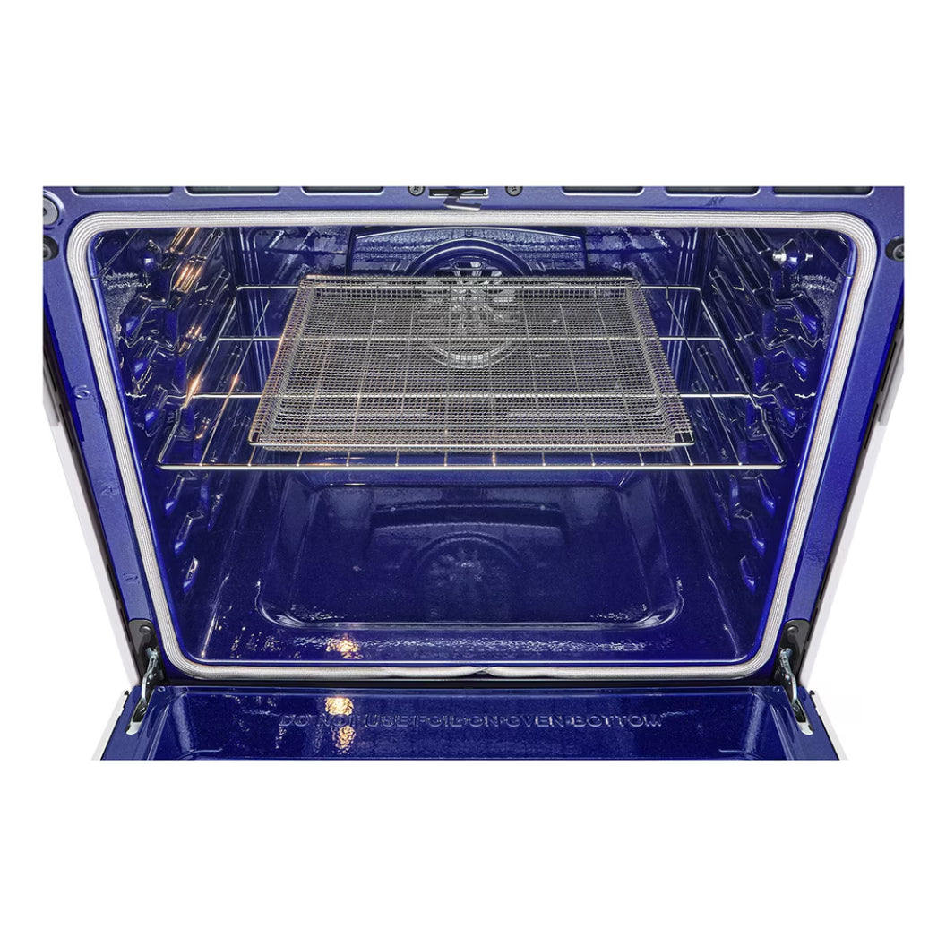 Cuisinière à induction encastrable 30 po Blanc 5 éléments, mode Turbo & Instaview