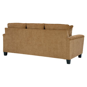 Sofa en tissu texturé miel avec coussins - Erinslane