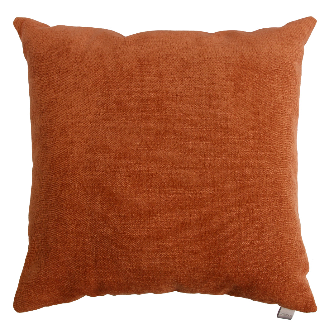 Coussin 22 x 22 po velours rusty - Paola
