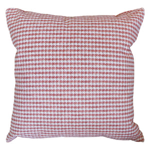 Coussin 22 x 22 po à carreaux - Karina