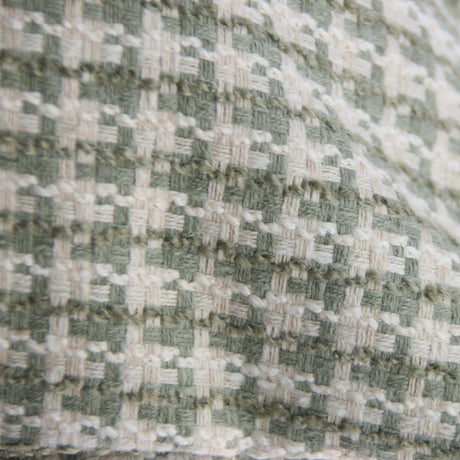 Coussin 22 x 22 po à carreaux vert - Karina
