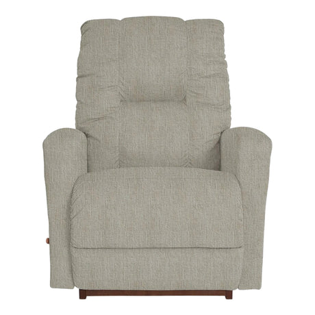 Fauteuil beige en tissu berçant et inclinable - Casey