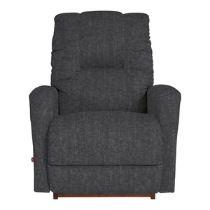 Fauteuil gris foncé en tissu berçant et inclinable - Casey