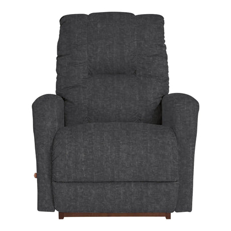 Fauteuil gris foncé en tissu berçant et inclinable - Casey